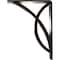 Ekena Millwork Miller Wrought Iron Bracket, (Triple center brace), Antiqued Brass 2"W x 5 1/2"D x 8"H BKTM02X05X08TMIABS - alternate 6